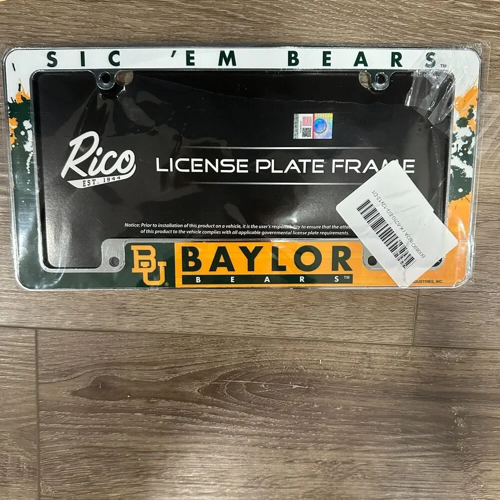 Baylor Bears Merch Bundle! Flag Room Decor Stickers License Plate Frame Wall Art